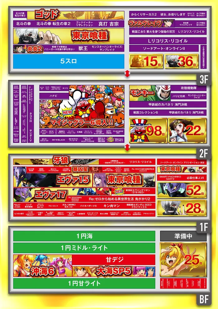 メッセ笹塚店のフロアマップ1