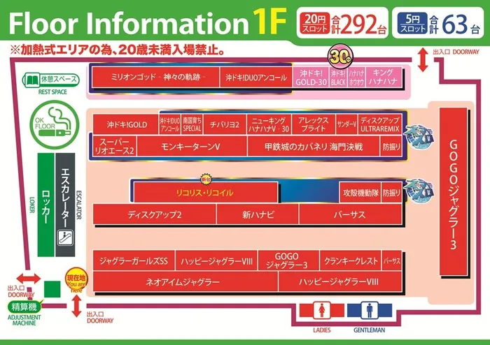 ベガビック京急蒲田店のフロアマップ1