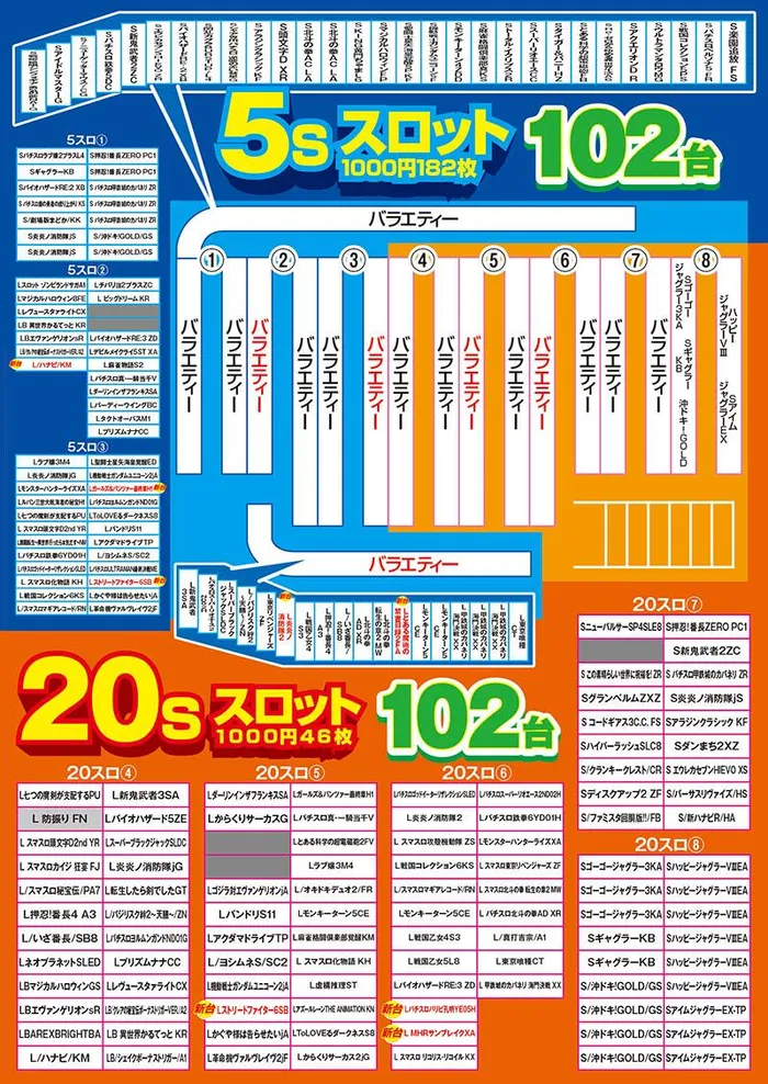 デルパラ７堀之内店のフロアマップ2