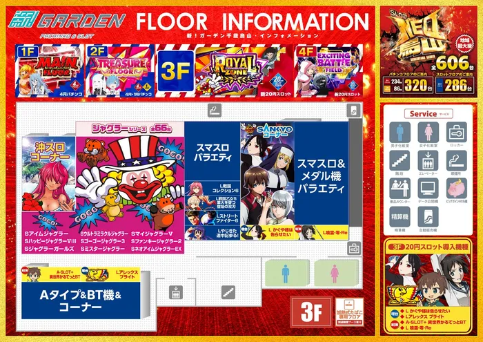 新！ガーデン千歳烏山店のフロアマップ3