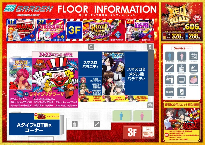 新！ガーデン千歳烏山店のフロアマップ3