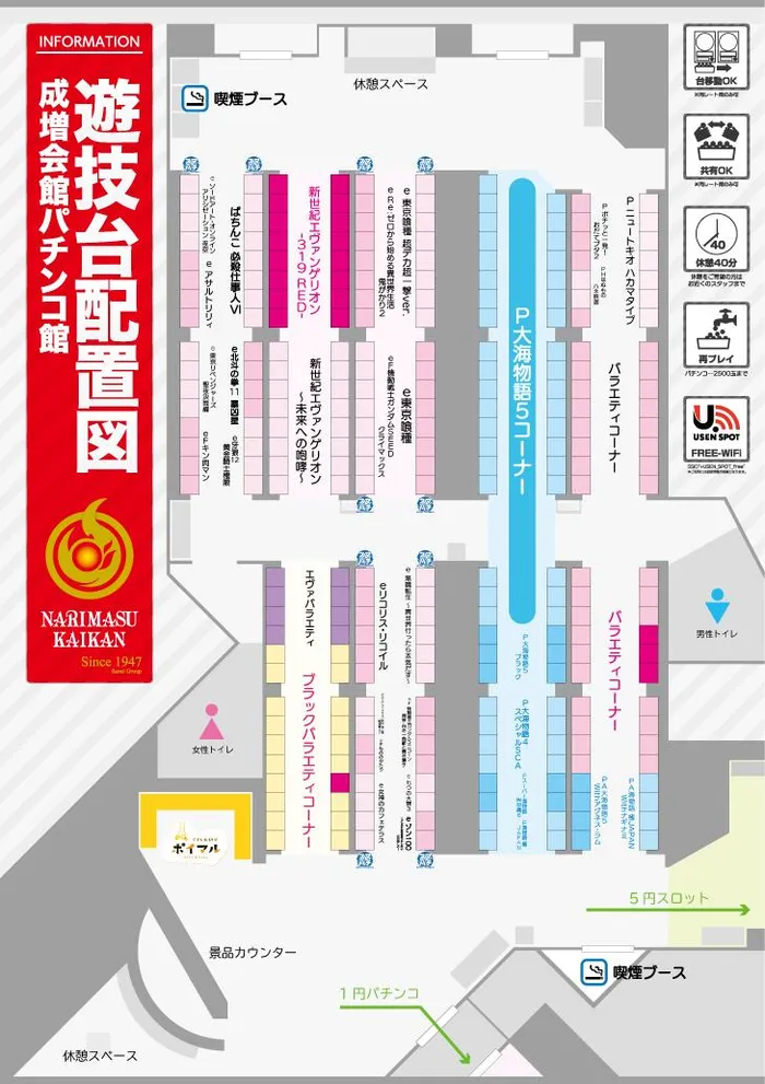 成増会館のフロアマップ1
