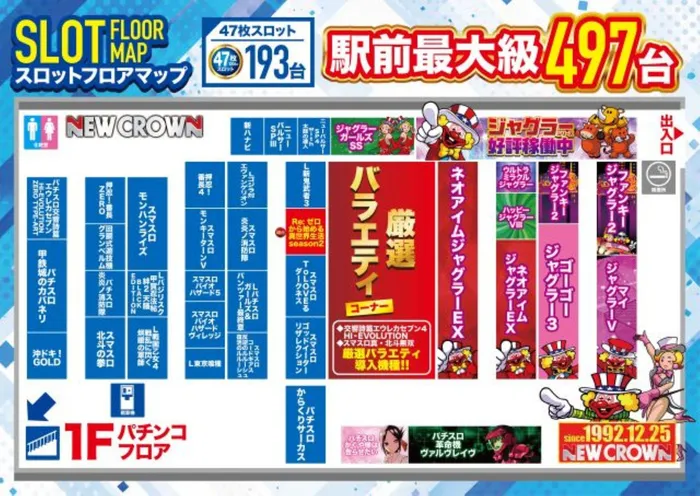 ニュークラウン綾瀬店のフロアマップ2