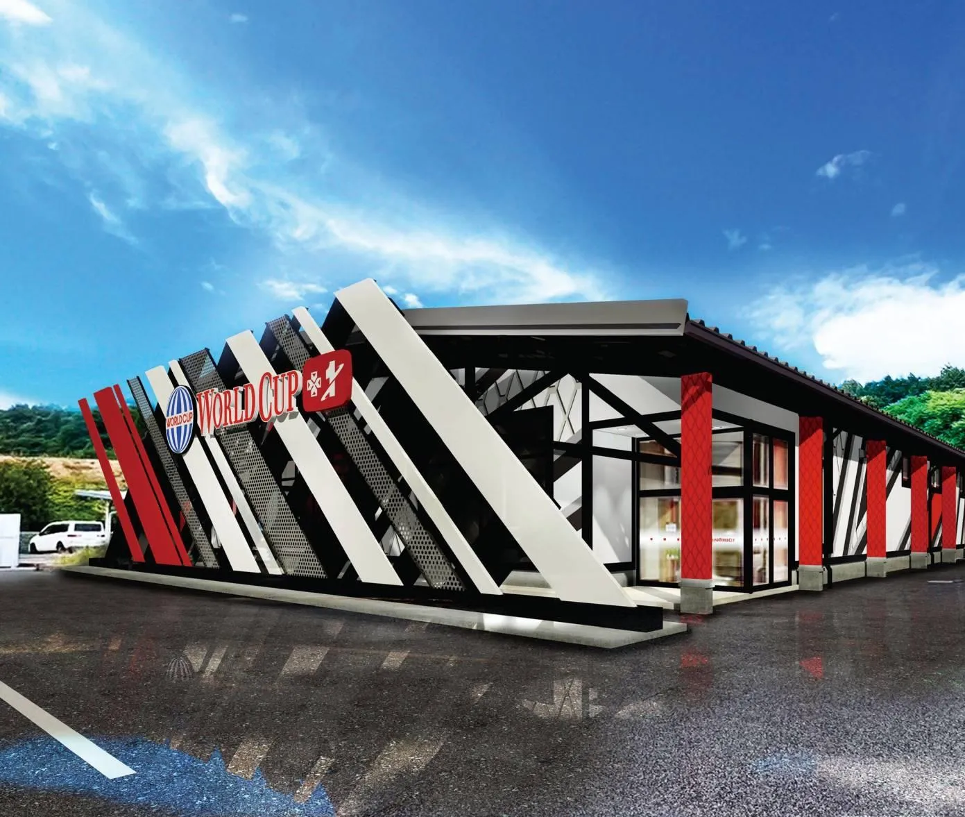 ワールドカップ＋1新倉吉店の外観画像