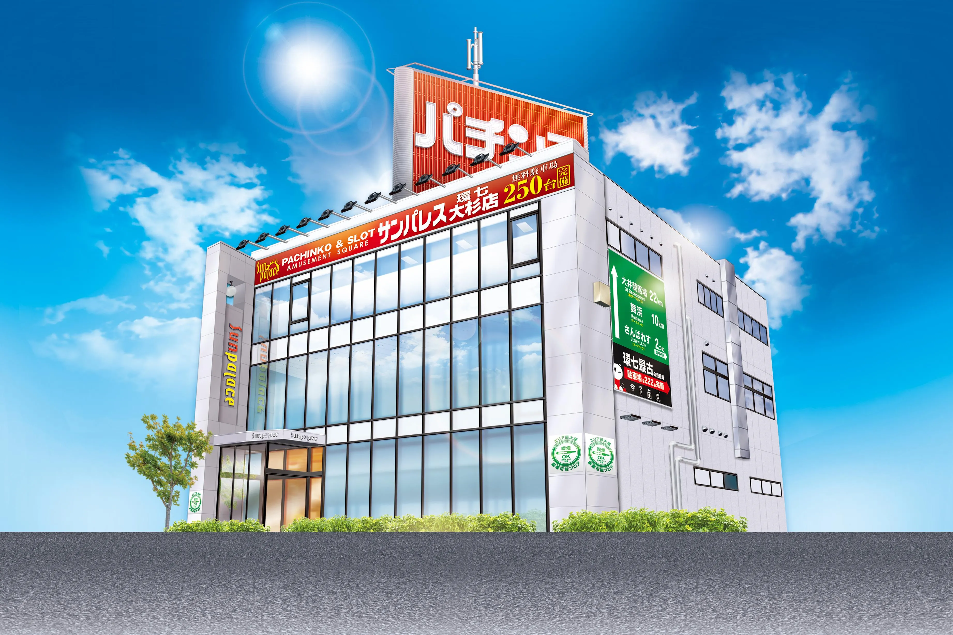 サンパレス大杉店の外観画像