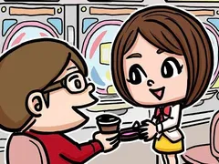 【無料】コンパニオン・コーヒーレディのイラスト | ぱちすとや