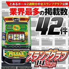 設定6を含む『スマスロキングパルサー』の設定付きスランプグラフ42本掲載！