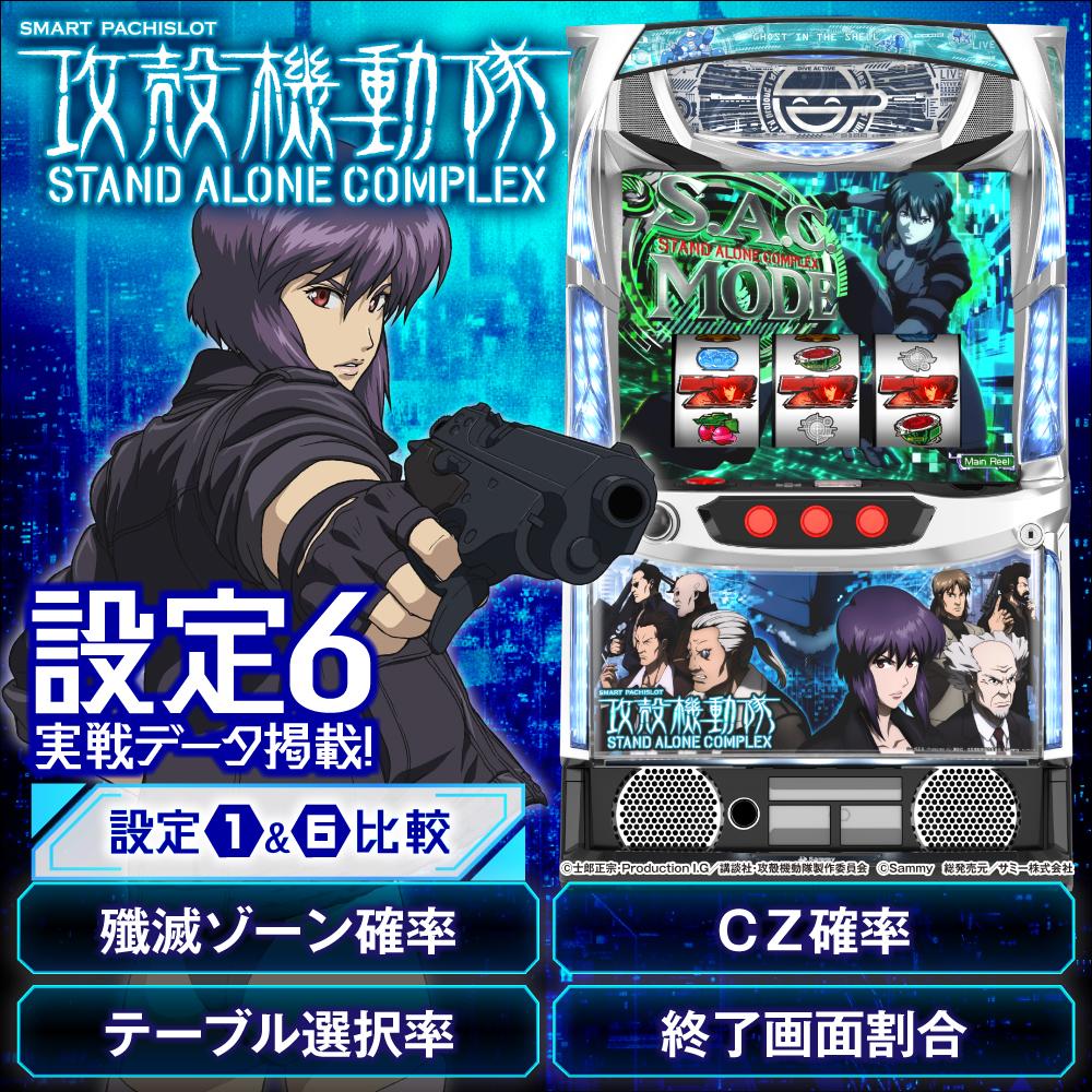 設定6・グラフ】『スマスロ 攻殻機動隊』の設定差を考察！ 終了画面