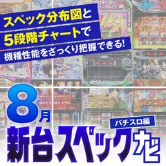 『やじきた道中記参る！』他、8月のパチスロ新台性能をざっくり評価【新台スペックナビ（パチスロ編）】