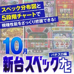 『マイジャグラーⅥ』他、10月のパチスロ新台性能をざっくり評価【新台スペックナビ（パチスロ編）】