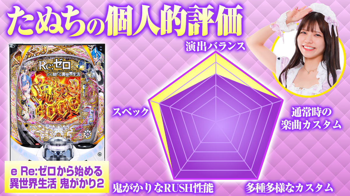 新台『e リゼロ 鬼がかり2』のRUSH・赤保留・先バレカスタム・白鯨攻略
