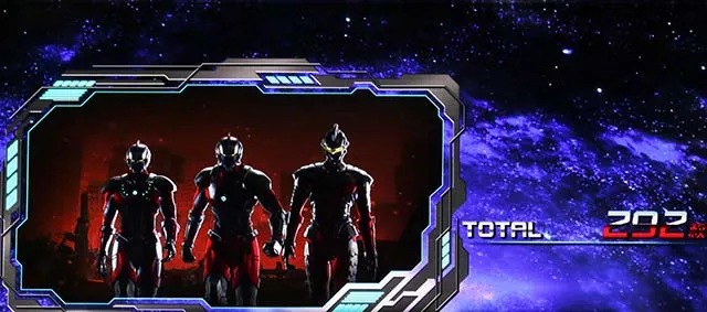 LULTRAMAN最終決戦スマスロウルトラマンAT終了画面