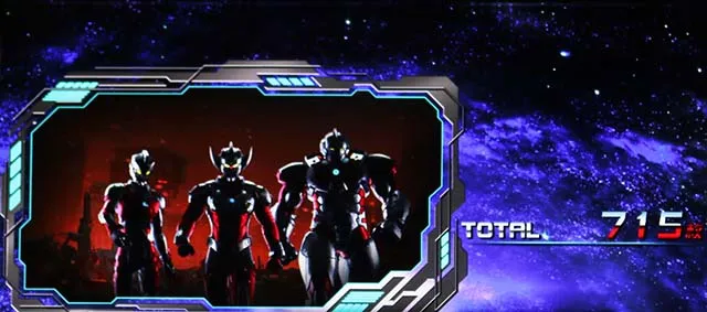 LULTRAMAN最終決戦スマスロウルトラマンAT終了画面