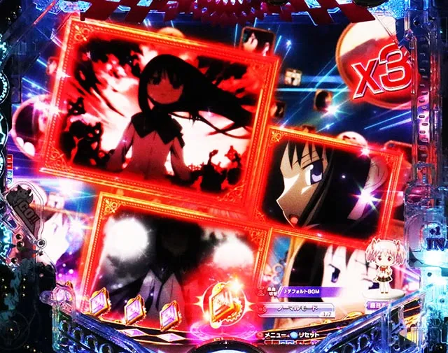 ぱちんこ・魔法少女まどかマギカ3(まどマギ3)・リーチ前予告