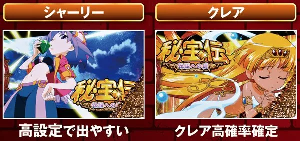 秘宝伝伝説ART終了画面