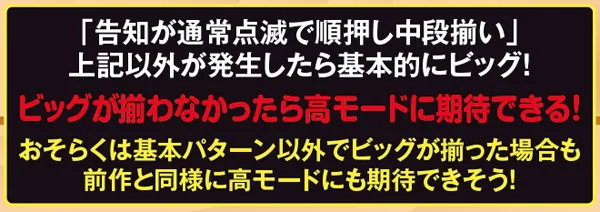 沖ドキトロピカルモード・示唆パターン(実戦上を含む)