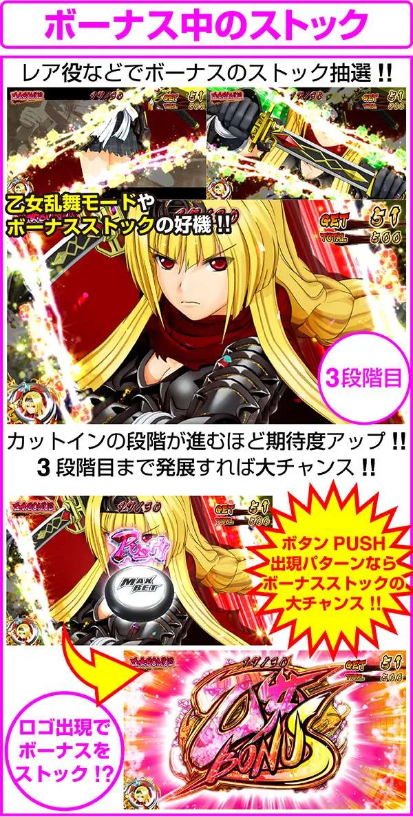 戦国乙女2ボーナス・ストック抽選