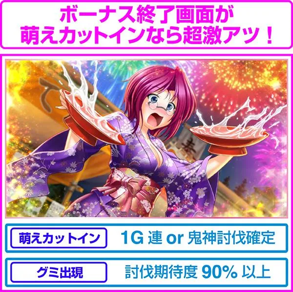 戦国乙女2ボーナス終了画面・見どころ