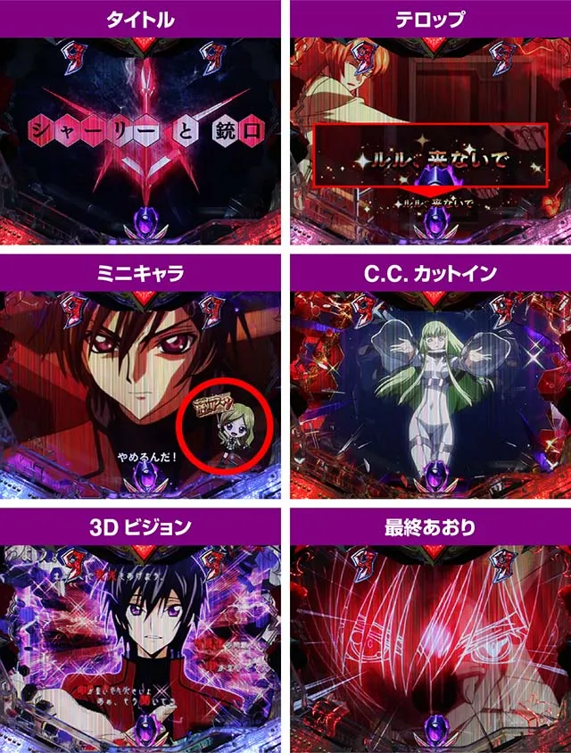 パチンココードギアスの演出信頼度まとめ！】保留・先読み熱モード