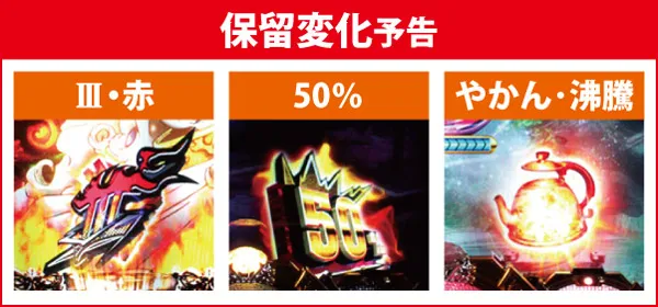 保留変化予告