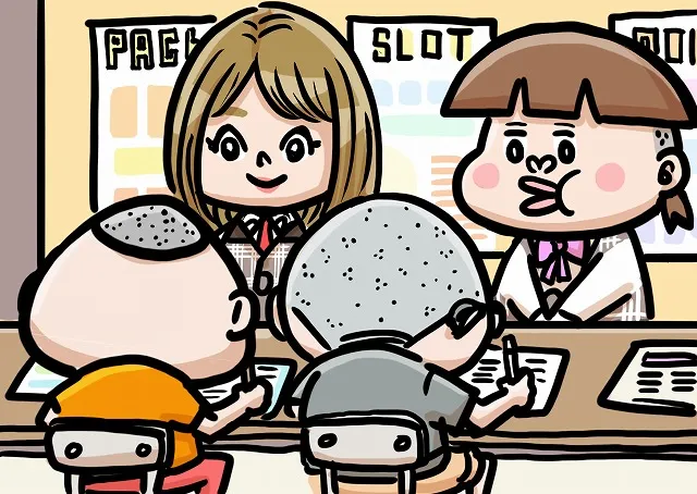 会員カードを作るイラスト
