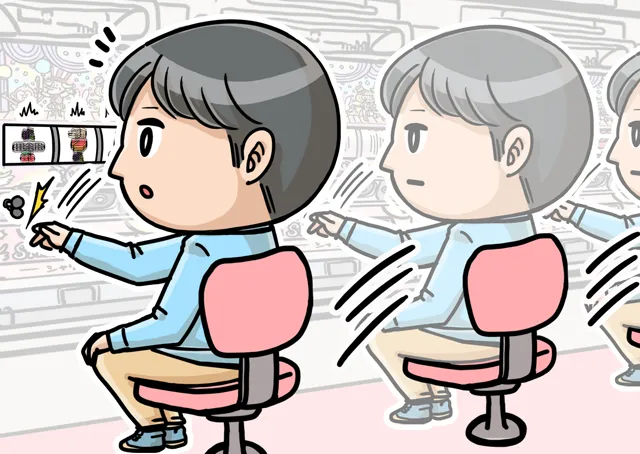 カニ歩きのイラスト