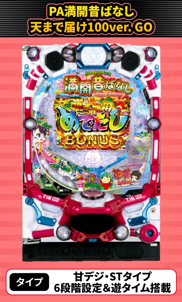 2024年3月新台スペックナビ　PA満開昔ばなし 天まで届け100ver. GO