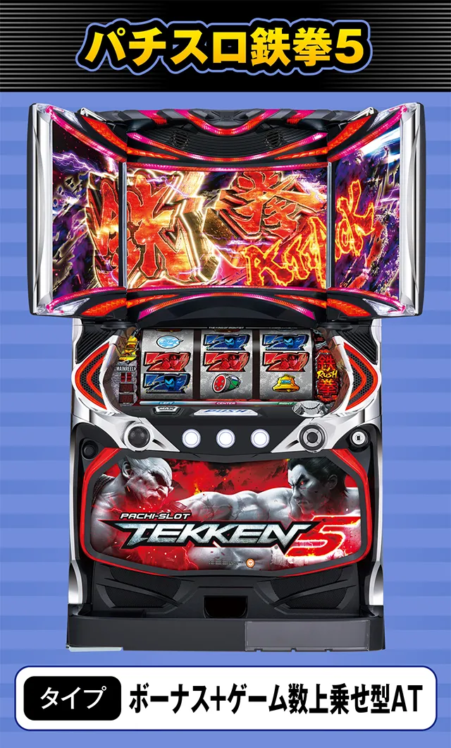7月新台スペックナビ　パチスロ鉄拳5