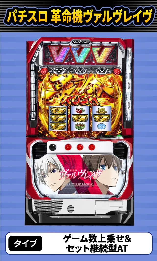 11月新台スペックナビ　パチスロ 革命機ヴァルヴレイヴ