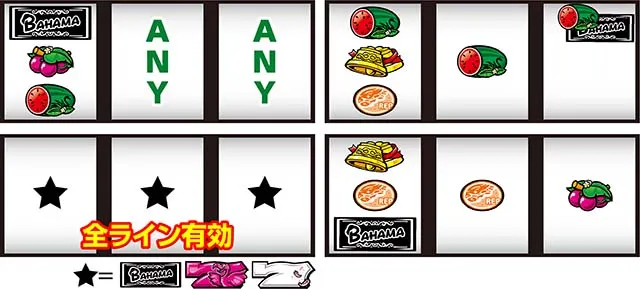バハマ打ち方リーチ目