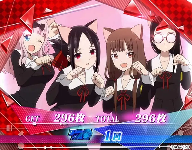 スマスロLかぐや様は告らせたいボーナス終了画面