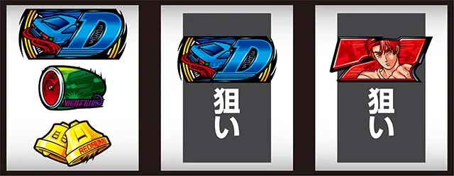 スマスロ頭文字D2nd左リールD狙い打ち方