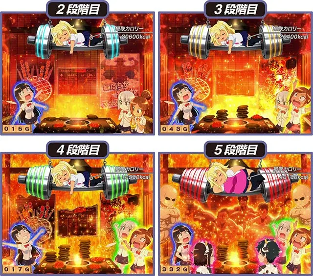 スマスロLパチスロ ダンベル何キロ持てる?焼肉屋ステージ