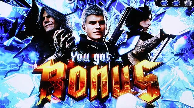 スマスロデビルメイクライ5スタイリッシュトライブDMC5ボーナス確定画面