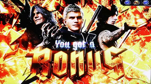 スマスロデビルメイクライ5スタイリッシュトライブDMC5ボーナス確定画面