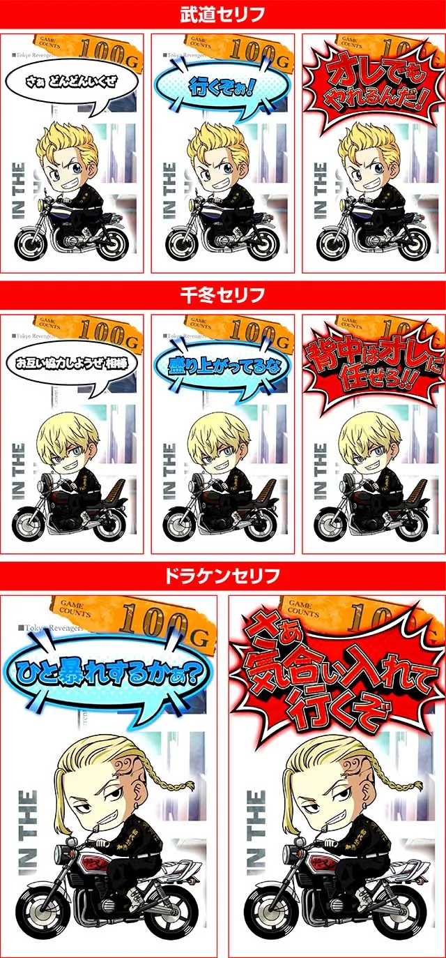 スマスロ東京リベンジャーズ東リベサブ液晶タッチセリフ