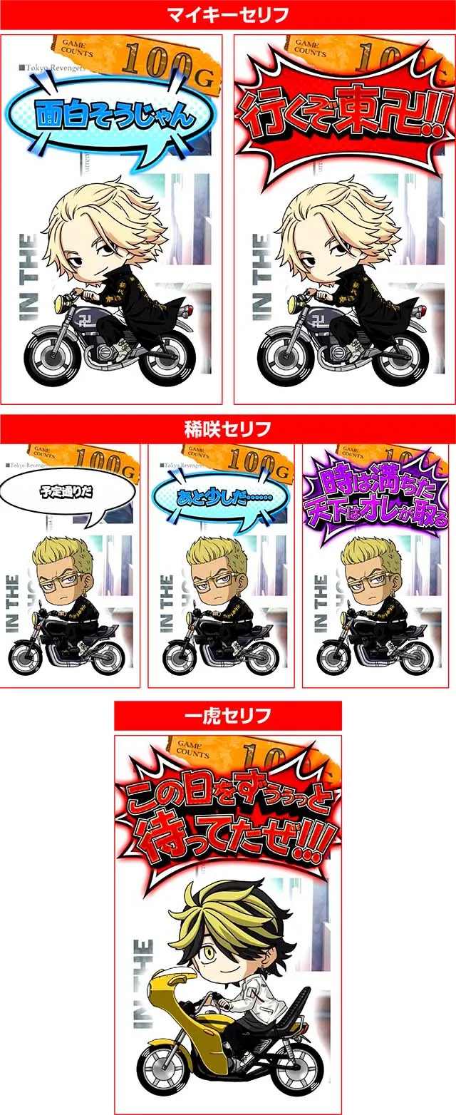スマスロ東京リベンジャーズ東リベサブ液晶タッチセリフ