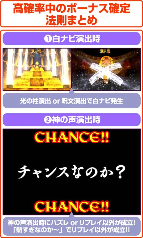 クレアの秘宝伝2通常時・高確率中の法則