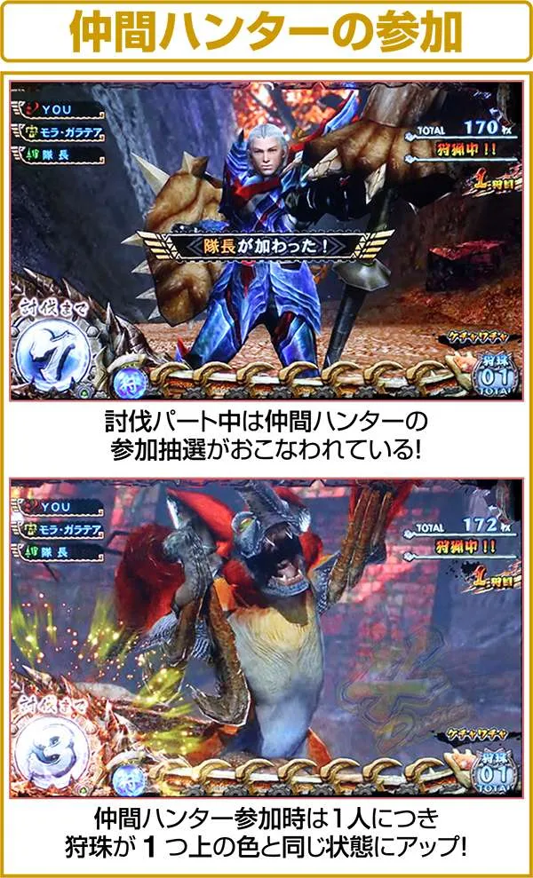 モンハン狂竜戦線仲間ハンターの参加抽選