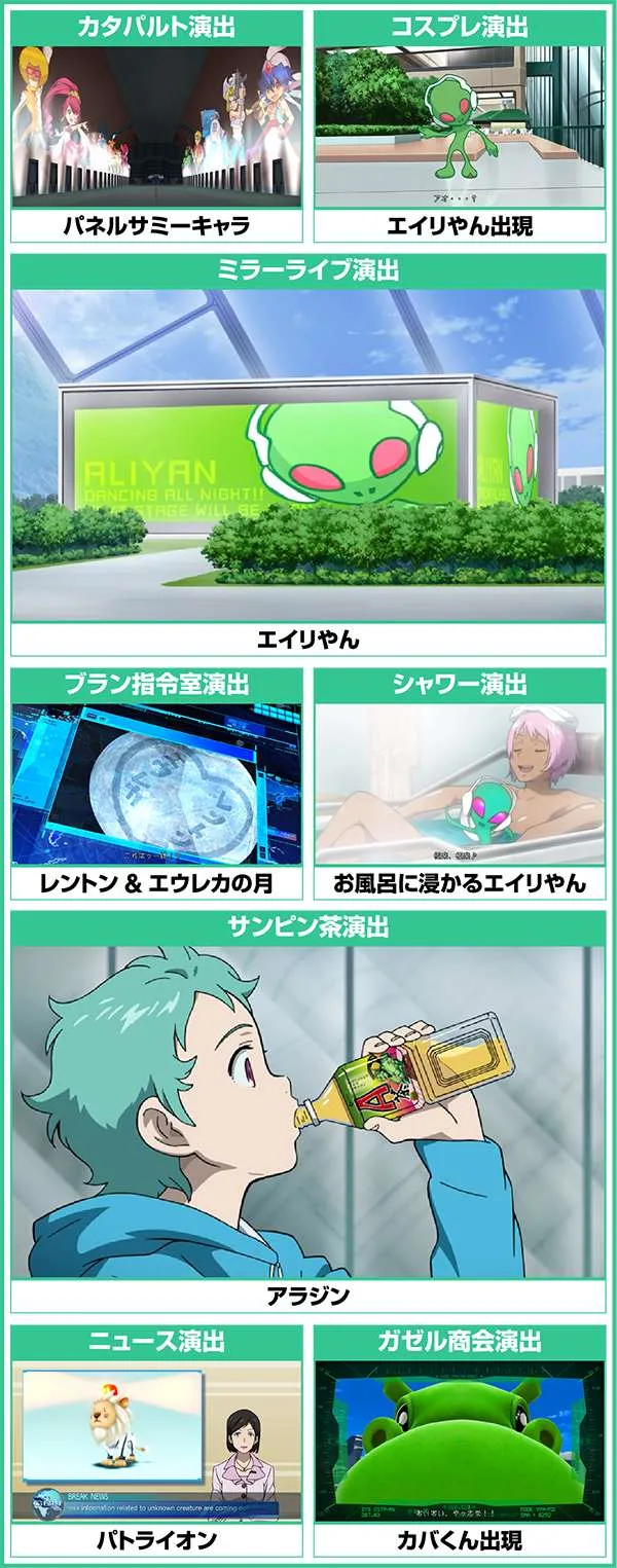 エウレカAO連続演出中のプレミア