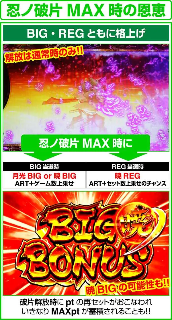 忍魂 暁ノ章忍ノ破片がMAXになった場合