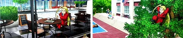 HEY!鏡通常時ステージ解説・カフェテラス・学校ステージ