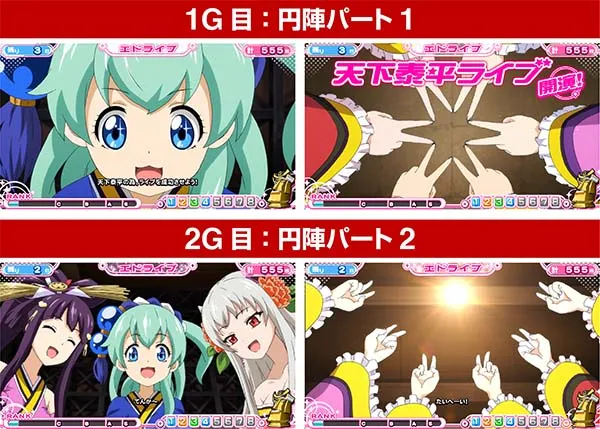 戦コレ徳川家康AT中の演出〜エドライブ〜