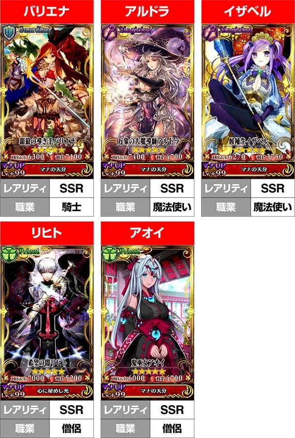 チェインクロニクルCZ中の演出〜強力な絆アビリティを持ったキャラ〜
