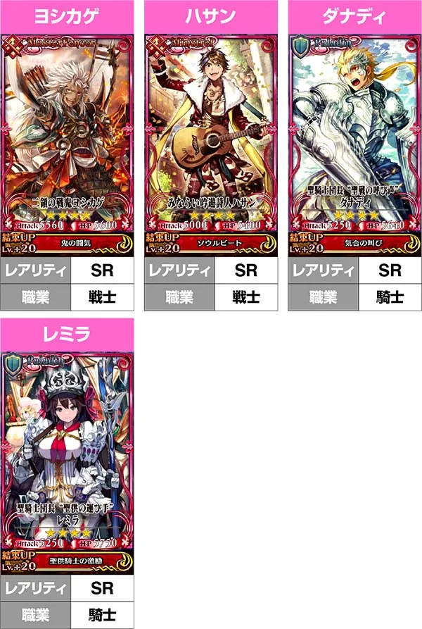 チェインクロニクルCZ中の演出〜強力な絆アビリティを持ったキャラ〜