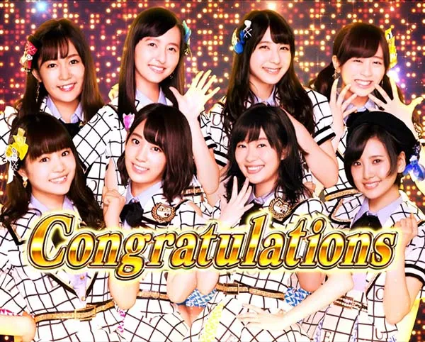 AKB48エンジェルサプライズレバー演出後の画面