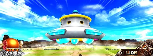 猛獣王通常時のプレミアム演出・気づき演出UFO