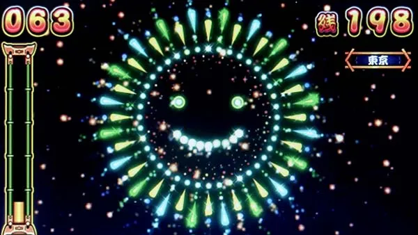 ドンちゃん2ボーナス中の花火振り分け