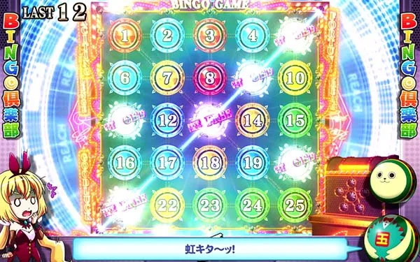 実況BINGO倶楽部CZ中の演出