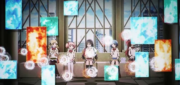 まどマギ3(まどか叛逆)カラフルパネル演出
